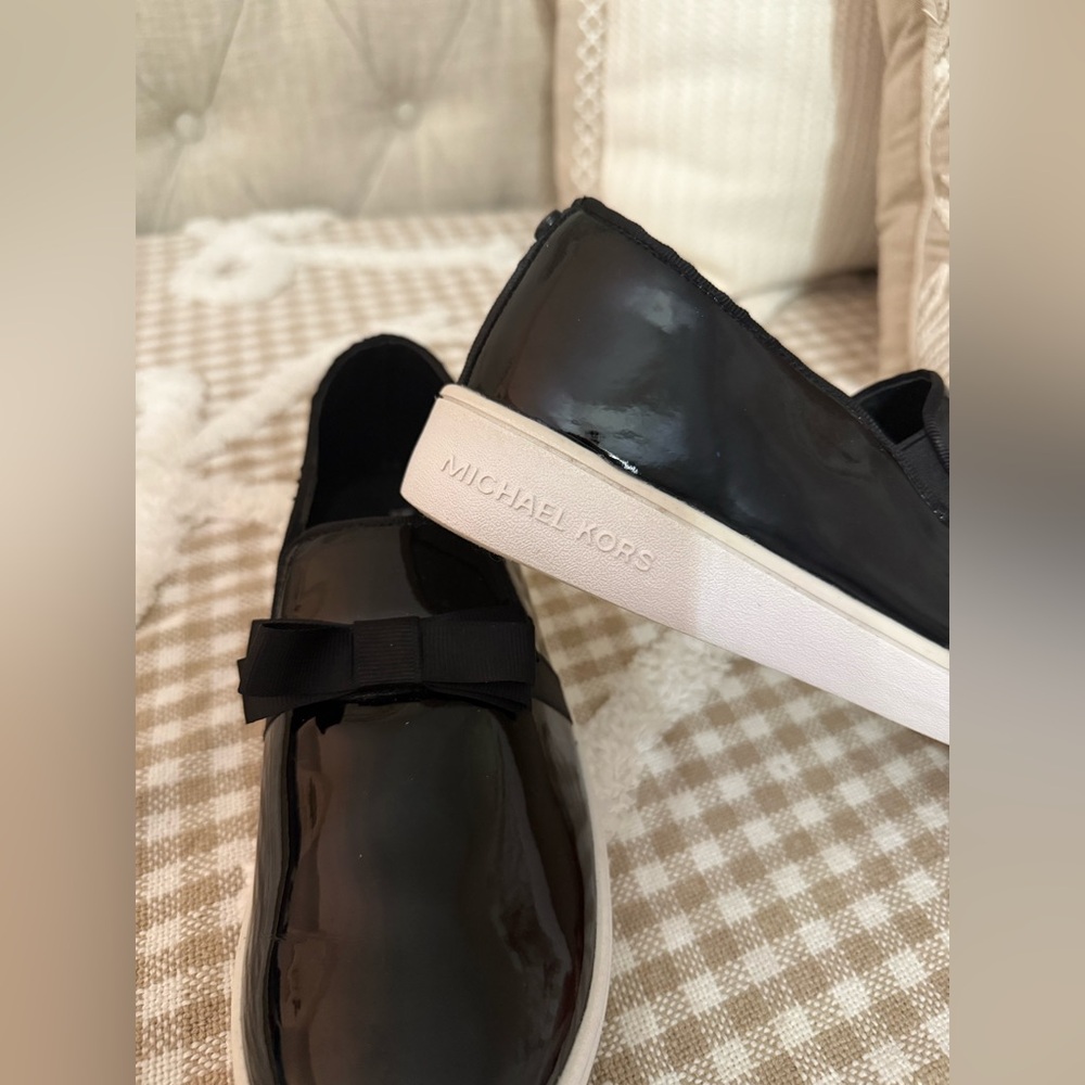 Michael Kors Black Slip-On Sneakers - Picture 3 of 4
